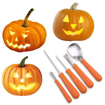 5Pcs Halloween Pumpkin Carving Knife Pumpkin Carving Graver Hand-Carved Tools Pumpkin Cuttings Carving Kit Diy Empty Candle Tool
5Pcs Halloween Pumpkin Carving Knife Pumpkin Carving Graver Hand-Carved Tools Pumpkin Cuttings Carving Kit Diy Empty Candle Tool
