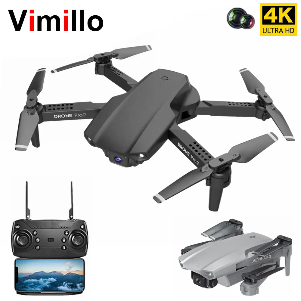 Vimillo E99 Pro2 RC Mini Drones With Camera Hd 4k Dual Camera WIFI FPV Professional Helicopter Foldable Quadcopter Dron Toys
Vimillo E99 Pro2 RC Mini Drones With Camera Hd 4k Dual Camera WIFI FPV Professional Helicopter Foldable Quadcopter Dron Toys