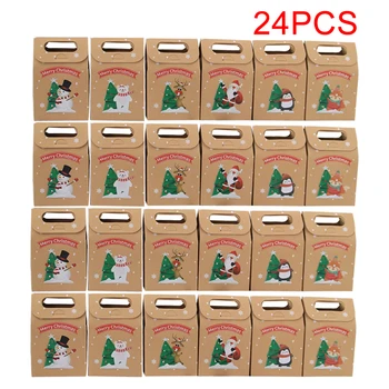 24pcs/set Candies Craft Paper Handheld Holiday Cookies Printed Gift Wrapping Bags Christmas Party Storage Box Presents Reusable
24pcs/set Candies Craft Paper Handheld Holiday Cookies Printed Gift Wrapping Bags Christmas Party Storage Box Presents Reusable
