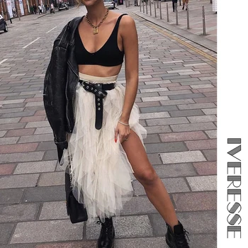 Irregular Mesh Ruffle Fluffy Pleated Cake Skirt Women Summer Apricot One Size Asymmetrical Pathwork Sexy Elegant Skirt 2019
Irregular Mesh Ruffle Fluffy Pleated Cake Skirt Women Summer Apricot One Size Asymmetrical Pathwork Sexy Elegant Skirt 2019