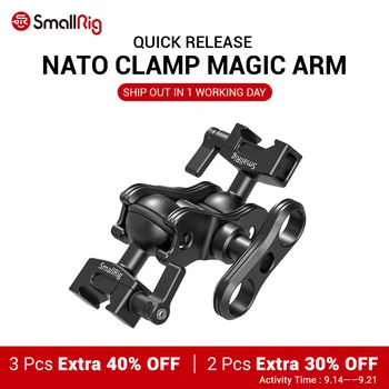 SmallRig Quick Release Camera Articulating Magic Arm with Double Ballheads (NATO Clamp) for EVF Monitor Support 2072
SmallRig Quick Release Camera Articulating Magic Arm with Double Ballheads (NATO Clamp) for EVF Monitor Support 2072