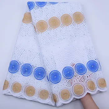 Latest African Swiss Cotton Lace Fabric Holes Design Nigerian Swiss Voile Lace In Switzerland With Stones For Dress Party F1806 
Latest African Swiss Cotton Lace Fabric Holes Design Nigerian Swiss Voile Lace In Switzerland With Stones For Dress Party F1806