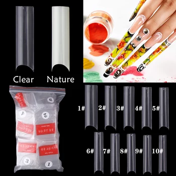 500Pcs/Bag Extra Long Nail Tips XL C Curve Straight Square Shape Soft Gel Half Cover Salon Acrylic Artificial False Nails Tip
500Pcs/Bag Extra Long Nail Tips XL C Curve Straight Square Shape Soft Gel Half Cover Salon Acrylic Artificial False Nails Tip