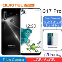 OUKITEL C17 פרו MTK6763 אוקטה Core Smartphone 6.35 "19.5: 9 אנדרואיד 9.0 4G RAM 64G ROM אחורי לשלושה מצלמות הכפול 4G LTE טלפון נייד(China)