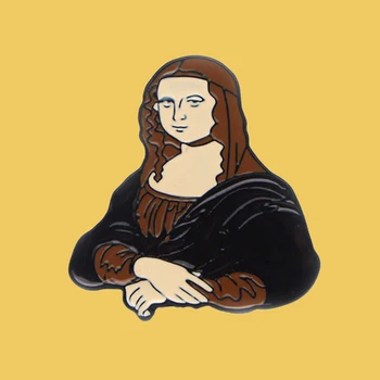 O116 Wholesale 10pcs/lot Inspired By "Mona Lisa" By Leonardo Da Vinci Vintage Enamel Pins For Women Men Lapel Pin Bags Hat Gifts
O116 Wholesale 10pcs/lot Inspired By "Mona Lisa" By Leonardo Da Vinci Vintage Enamel Pins For Women Men Lapel Pin Bags Hat Gifts