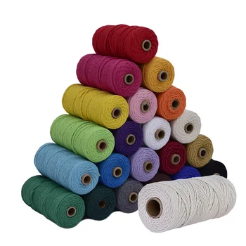 5pcs Cotton Cord 3mm Macrame String DIY Twisted Craft macrame wall hanging Home Textile Decorative 110yards/pc
5pcs Cotton Cord 3mm Macrame String DIY Twisted Craft macrame wall hanging Home Textile Decorative 110yards/pc