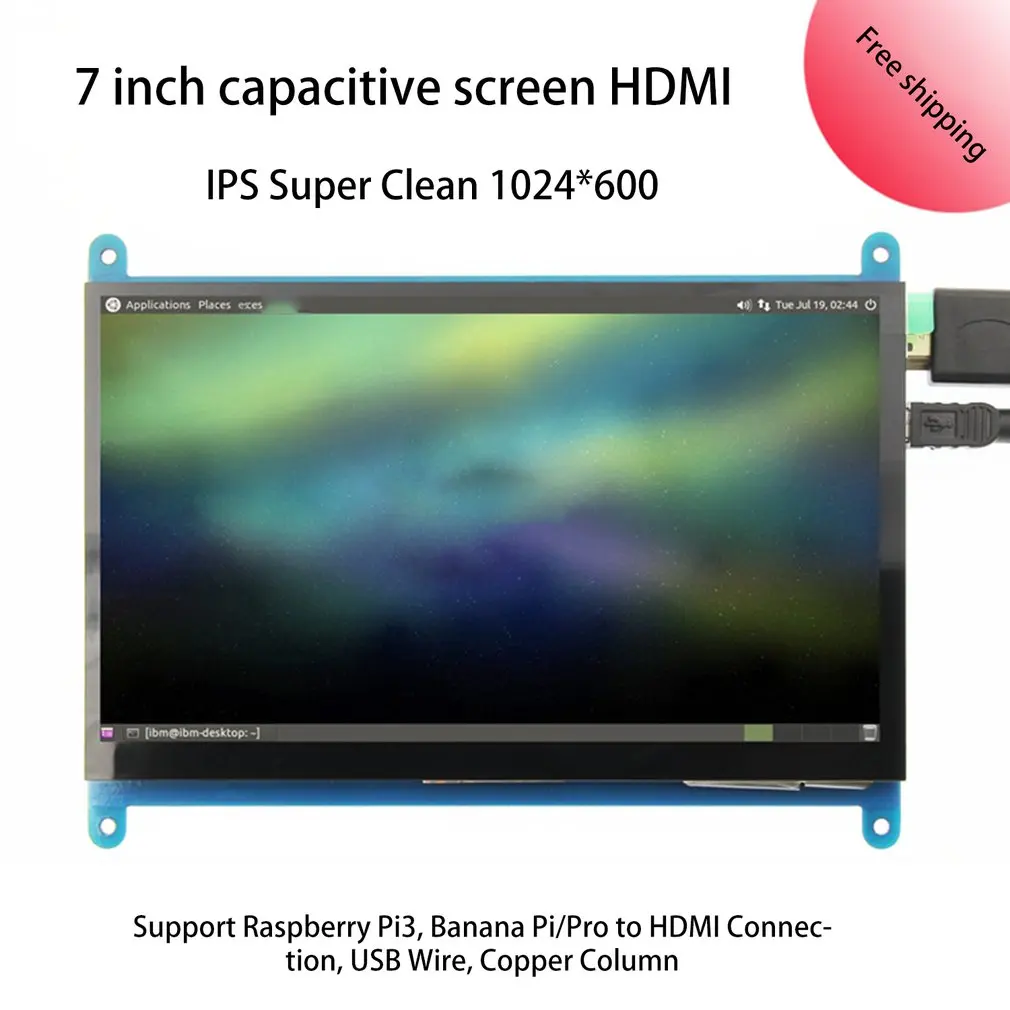 7.0inch HDMI-CRpi Display 7.0in TFT HDMI LCD Resolution 1024*600 7.0inch LCD Display Module Capacitive Touch Screen
7.0inch HDMI-CRpi Display 7.0in TFT HDMI LCD Resolution 1024*600 7.0inch LCD Display Module Capacitive Touch Screen