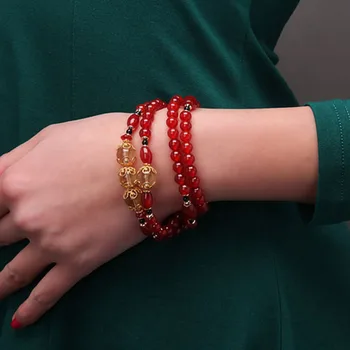 Light Natural Red Agate 108 Buddha Bead Bracelet
Light Natural Red Agate 108 Buddha Bead Bracelet