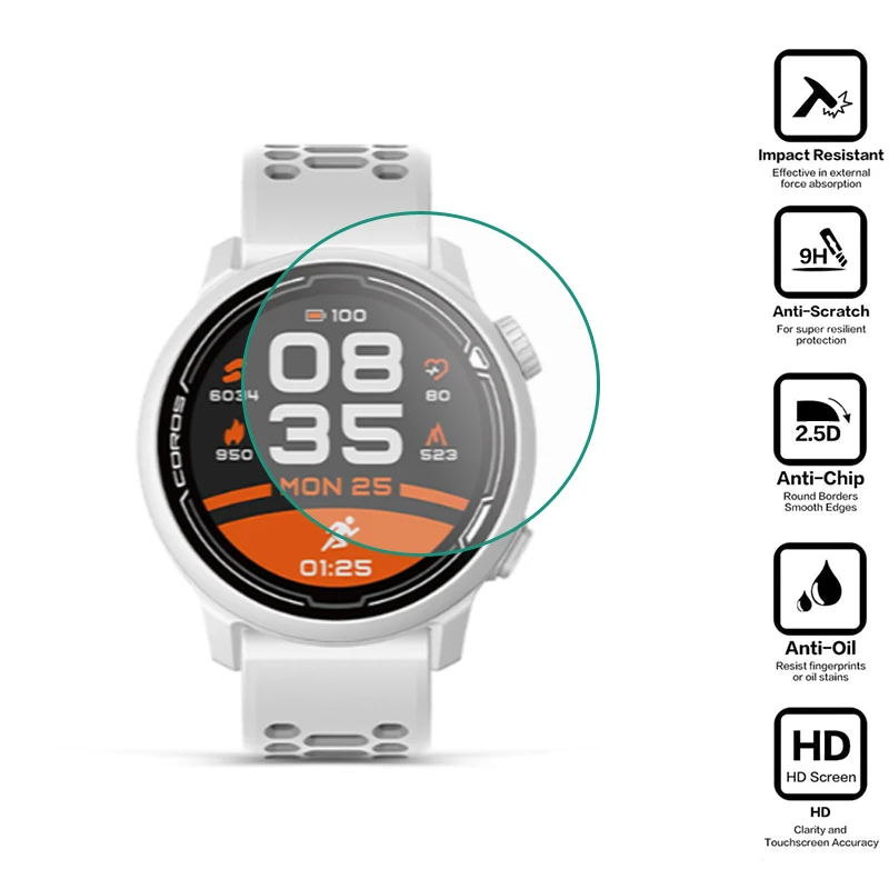Hard Tempered Glass Protective Film Protection For Coros PACE 3/2 Sport Smart Watch Pace3 Pace2 Display Screen Protector Cover
Hard Tempered Glass Protective Film Protection For Coros PACE 3/2 Sport Smart Watch Pace3 Pace2 Display Screen Protector Cover