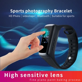 1080P Mini Camera Smart Band Camcorder Pedometer Smart Wristband Secret Voice Video Recording Bracelet Watch tiny cam small
1080P Mini Camera Smart Band Camcorder Pedometer Smart Wristband Secret Voice Video Recording Bracelet Watch tiny cam small