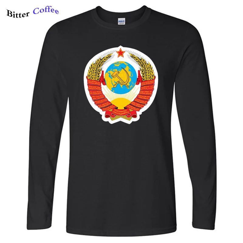 Футболка мужская зимняя с круглым вырезом, хлопок, с принтом российского флага СССР, Повседневная рубашка с длинным рукавом, размеры
Футболка мужская зимняя с круглым вырезом, хлопок, с принтом российского флага СССР, Повседневная рубашка с длинным рукавом, размеры