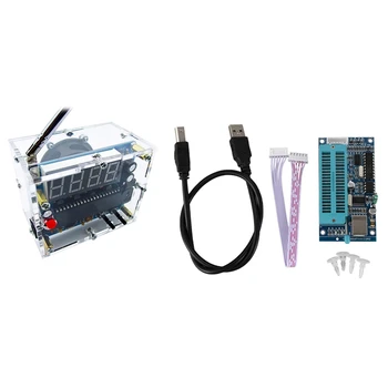 1 Pcs Stereo Fm Radio Module Speaker Electronics Kit & 1 Set Pic Microcontroller Usb Automatic Programmer+ Icsp Cable 
1 Pcs Stereo Fm Radio Module Speaker Electronics Kit & 1 Set Pic Microcontroller Usb Automatic Programmer+ Icsp Cable