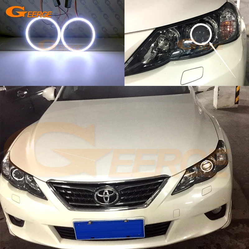 Для Toyota Mark X Reiz 2010 2011 2012 превосходные ультра яркие кольца с монолитным блоком