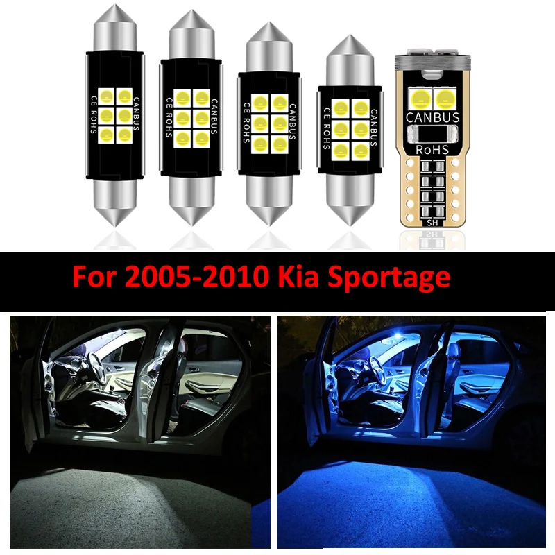 11 PCs/set LED Light Bulbs Package Kit For 2005-2010 Kia Sportage T10 31MM 39MM Map Dome Trunk Lamp Auto Accessories Interior
11 PCs/set LED Light Bulbs Package Kit For 2005-2010 Kia Sportage T10 31MM 39MM Map Dome Trunk Lamp Auto Accessories Interior