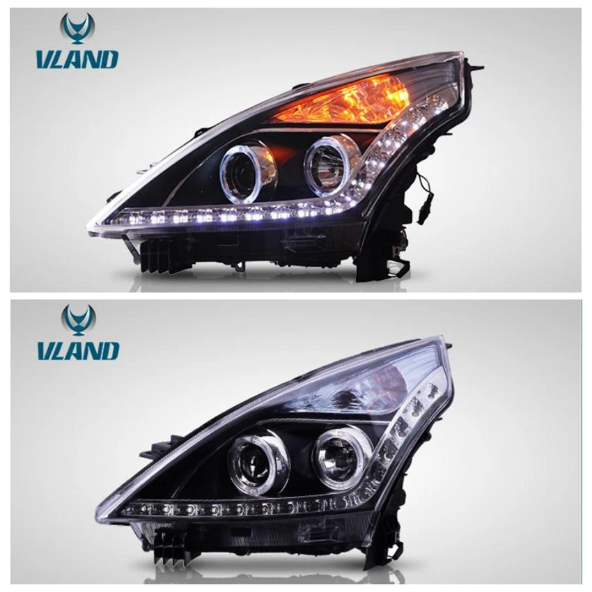 VLAND factory for car head lamp for Teana headlight 2008 2009 2010 2011 2012 LED head light with angel eyes
VLAND factory for car head lamp for Teana headlight 2008 2009 2010 2011 2012 LED head light with angel eyes