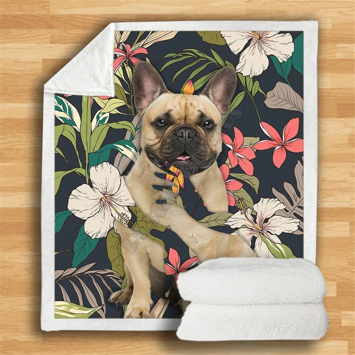 French Bulldog Flower Plant Cozy Premiun Fleece Blanket 3D print Sherpa Blanket on Bed Home Textiles 02
French Bulldog Flower Plant Cozy Premiun Fleece Blanket 3D print Sherpa Blanket on Bed Home Textiles 02
