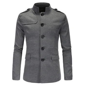 2019 Men Suit Li Collar Rome Suit Leisure Small Suit Chinese Tunic Suit Xy015
2019 Men Suit Li Collar Rome Suit Leisure Small Suit Chinese Tunic Suit Xy015