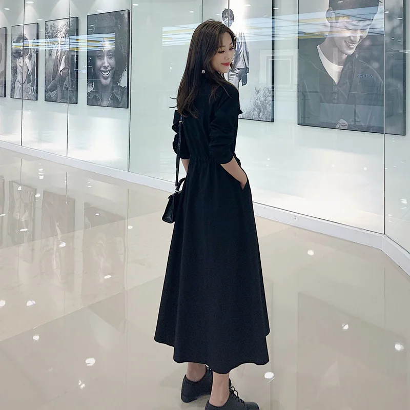 Korean-style 2020 Autumn New Style WOMEN'S Long-sleeved Dress A- line Skirt Hepburn over-the-Knee Slim Fit Single-Breasted Coat
Korean-style 2020 Autumn New Style WOMEN'S Long-sleeved Dress A- line Skirt Hepburn over-the-Knee Slim Fit Single-Breasted Coat