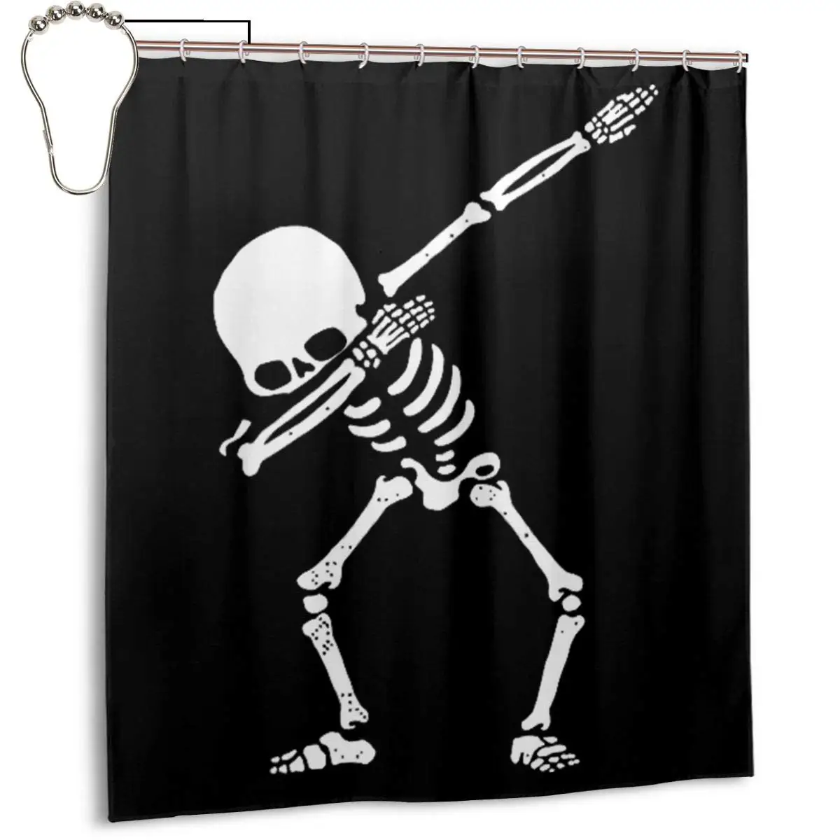 Dabbing Skeleton Dab Hip Hop Skull Dabbin Shower Curtain Set with 12 Hooks Polyester Fabric Bath Curtains Waterproof Decorative
Dabbing Skeleton Dab Hip Hop Skull Dabbin Shower Curtain Set with 12 Hooks Polyester Fabric Bath Curtains Waterproof Decorative