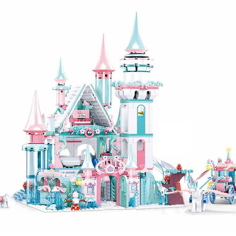 QWZ 1314pcs Snow World Series Magical Ice Castle Set Girls Building Blocks Bricks Toys Girl Friend For Christmas Gifts
QWZ 1314pcs Snow World Series Magical Ice Castle Set Girls Building Blocks Bricks Toys Girl Friend For Christmas Gifts