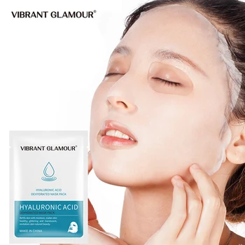 

VIBRANT GLAMOUR Hyaluronic Acid Dehydrated Face Mask Moisturizing Whitening Anti-Aging Firming Brightening Nourish Face Care