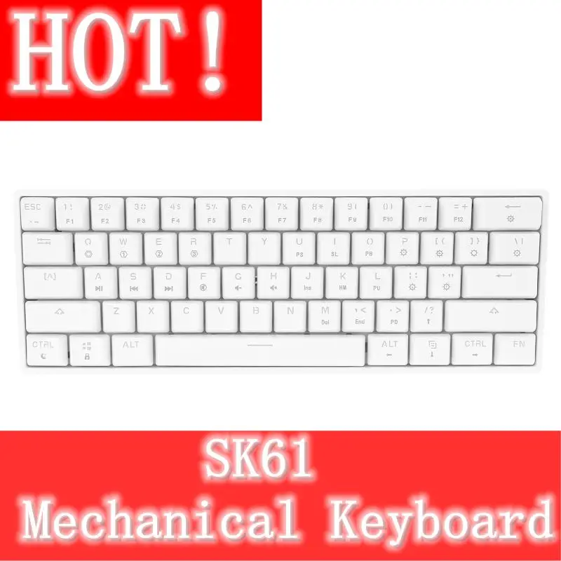 SK61 Mini Portable 60% Mechanical Keyboard Gateron optical Switches RGB Backlit Hot Swappable Wired Gaming Keyboard for PC Mac
SK61 Mini Portable 60% Mechanical Keyboard Gateron optical Switches RGB Backlit Hot Swappable Wired Gaming Keyboard for PC Mac