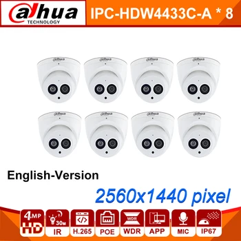 Dahua Wholesale IPC-HDW4433C-A 4MP 8pcs/lot HD POE Network Starnight IR Mini Dome IP Camera Built-in MiC Onvif
Dahua Wholesale IPC-HDW4433C-A 4MP 8pcs/lot HD POE Network Starnight IR Mini Dome IP Camera Built-in MiC Onvif