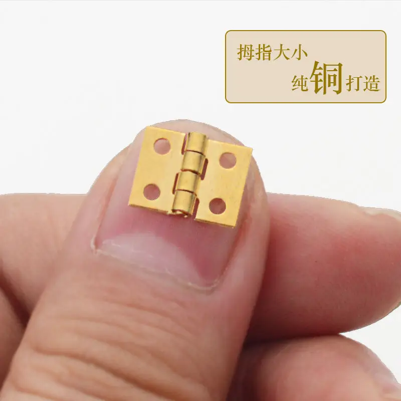 10*8MM Mini Cabinet Drawer Hinge Butt Hinge Copper Gold 4 Small Hinge Hole Hand Tools Hardware 10 Pcs/lot
10*8MM Mini Cabinet Drawer Hinge Butt Hinge Copper Gold 4 Small Hinge Hole Hand Tools Hardware 10 Pcs/lot
