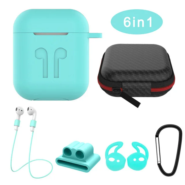 Чехол Pretty 2/6 в 1 для airpods 2 чехол симпатичная Спортивная док станция с защитой от