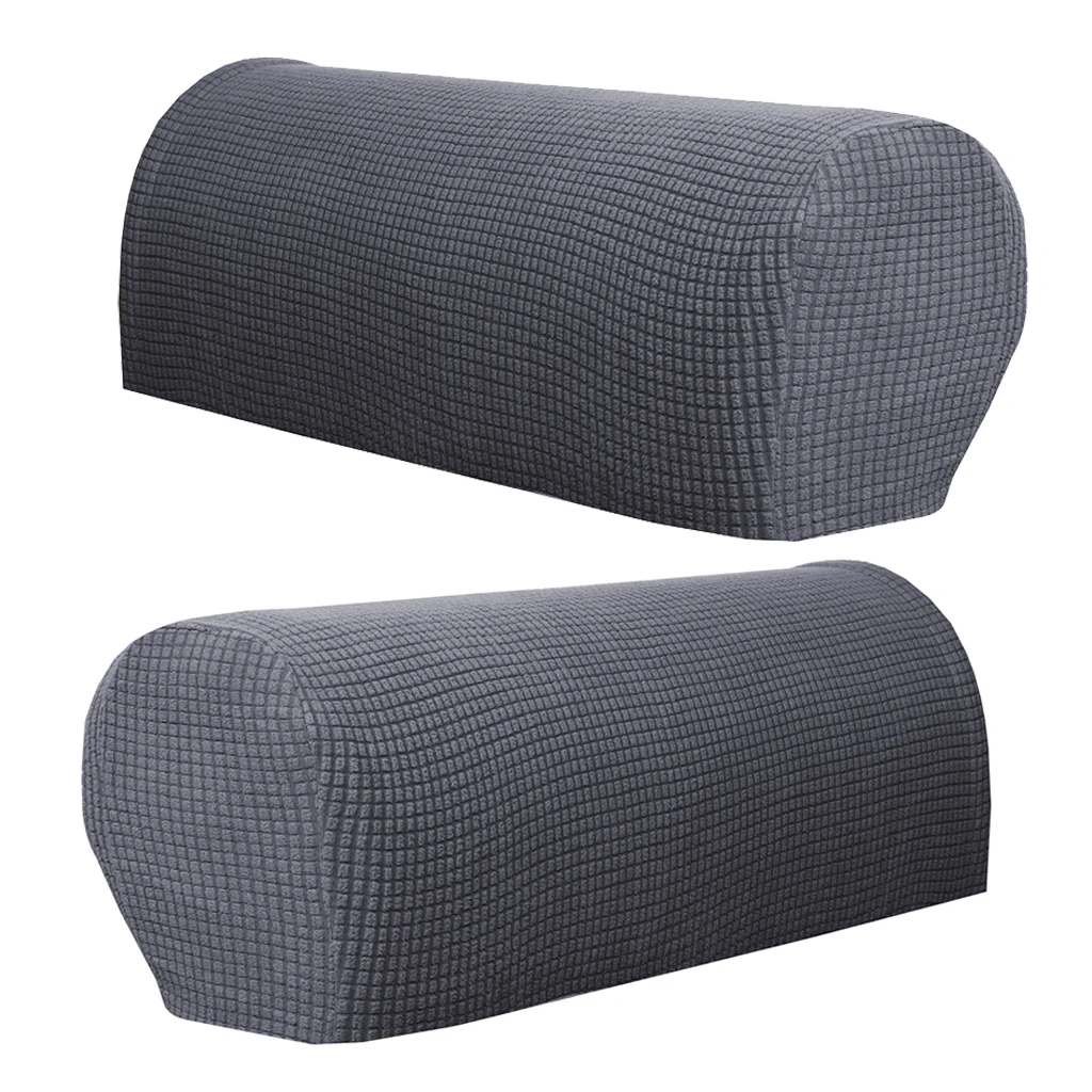2 Piece Checked Armrest Covers Stretch Set Chair Sofa Arm Protectors Flannel 2 Piece Checked Armrest Covers Stretch Set Chair Sofa Arm Protectors Flannel