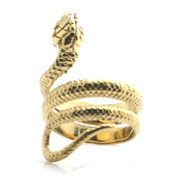 316L Stainless Steel Cool Gold Color Classic Snake Ring Newest
316L Stainless Steel Cool Gold Color Classic Snake Ring Newest