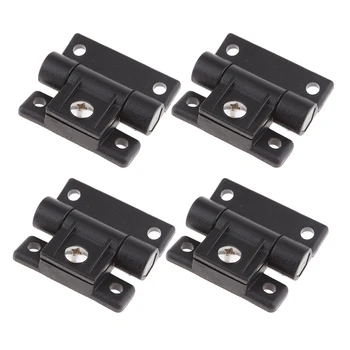 4x Reinforced Plastic Hole Door Cabinet Butt Hinge 2 Leaves 64 x 57mm, Black 
4x Reinforced Plastic Hole Door Cabinet Butt Hinge 2 Leaves 64 x 57mm, Black