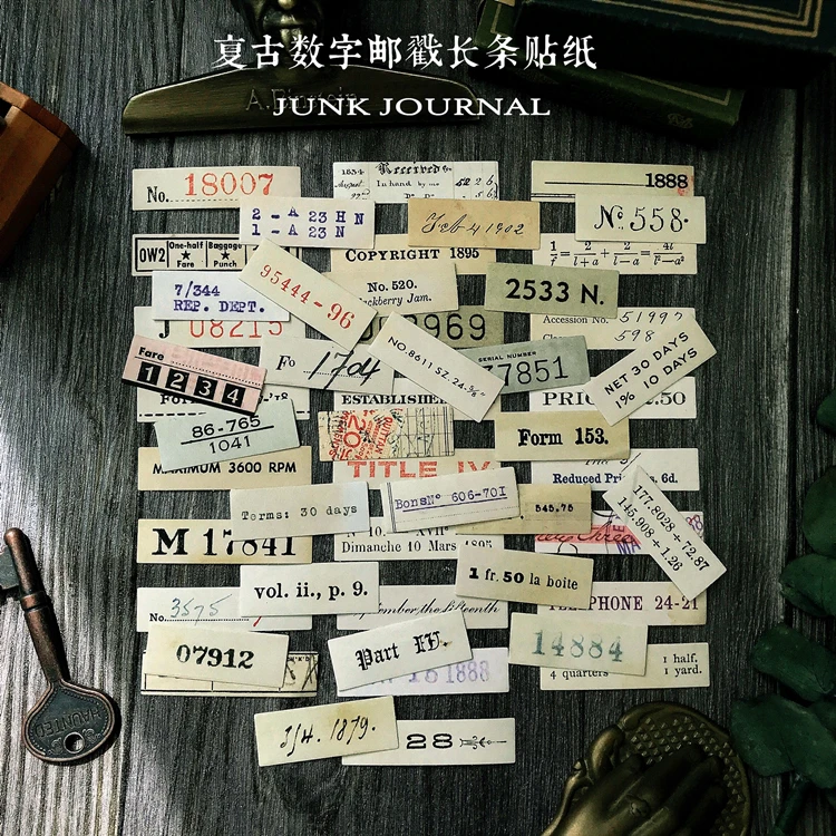 25 шт. вручную учетной записи стикеры Ретро TN английский украшения наклейки на