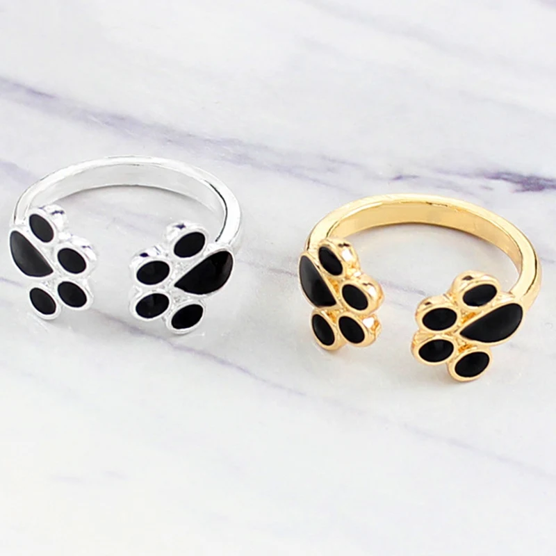 2019 Cute Claw Cartoon Lovers Festival Ring Hot Animal Footprints Rings Jewelry Cute Dog Cat Claws Rings For Women Jewelry Gift 
2019 Cute Claw Cartoon Lovers Festival Ring Hot Animal Footprints Rings Jewelry Cute Dog Cat Claws Rings For Women Jewelry Gift