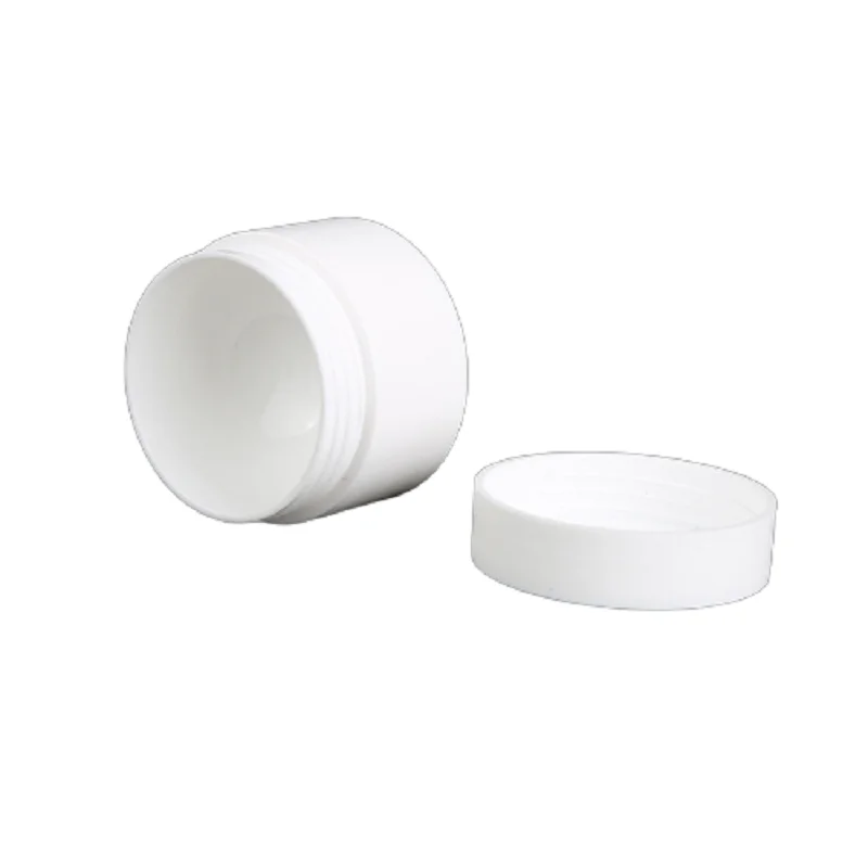 

50 pcs/lot 5g 15g 20g 30g 50g White Frosted Plastic Cream Jar Empty Makeup Packaging Refillable Emulsion Facial Mask Container