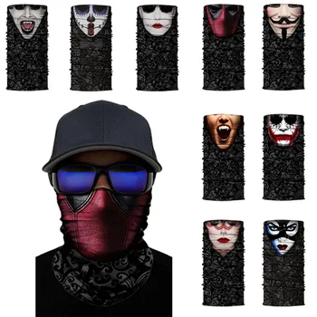 Halloween Mask Fshion Breathable Microfiber Protection Headgears Hijab Seamless Tubular Skull Headwear Multifunction Buffe Mask
Halloween Mask Fshion Breathable Microfiber Protection Headgears Hijab Seamless Tubular Skull Headwear Multifunction Buffe Mask
