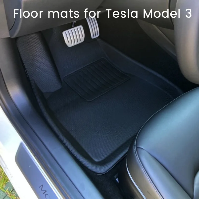 Полное окружение специальный коврик для ног Tesla Model 3 автомобиля