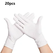 20pcs White Disposable Nitrile Latex Gloves Waterproof High Elastic Safety Glove For Laboratory Work Household Kitchen Garden
20pcs White Disposable Nitrile Latex Gloves Waterproof High Elastic Safety Glove For Laboratory Work Household Kitchen Garden