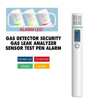 Portable Natural Gas Detector Security Gas Leak Analyzer Sensor test Pen Alarm Combustible Gas Detectors/Formaldehyde Analyzers
Portable Natural Gas Detector Security Gas Leak Analyzer Sensor test Pen Alarm Combustible Gas Detectors/Formaldehyde Analyzers