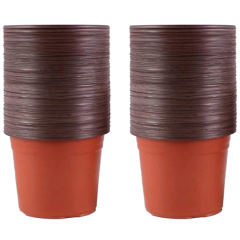 100 Packs of Plastic Seedling Flower Pots, Two-Color Pots, Simple Round Flower Pots, Succulent Planting Brackets for Flower Plan
100 Packs of Plastic Seedling Flower Pots, Two-Color Pots, Simple Round Flower Pots, Succulent Planting Brackets for Flower Plan