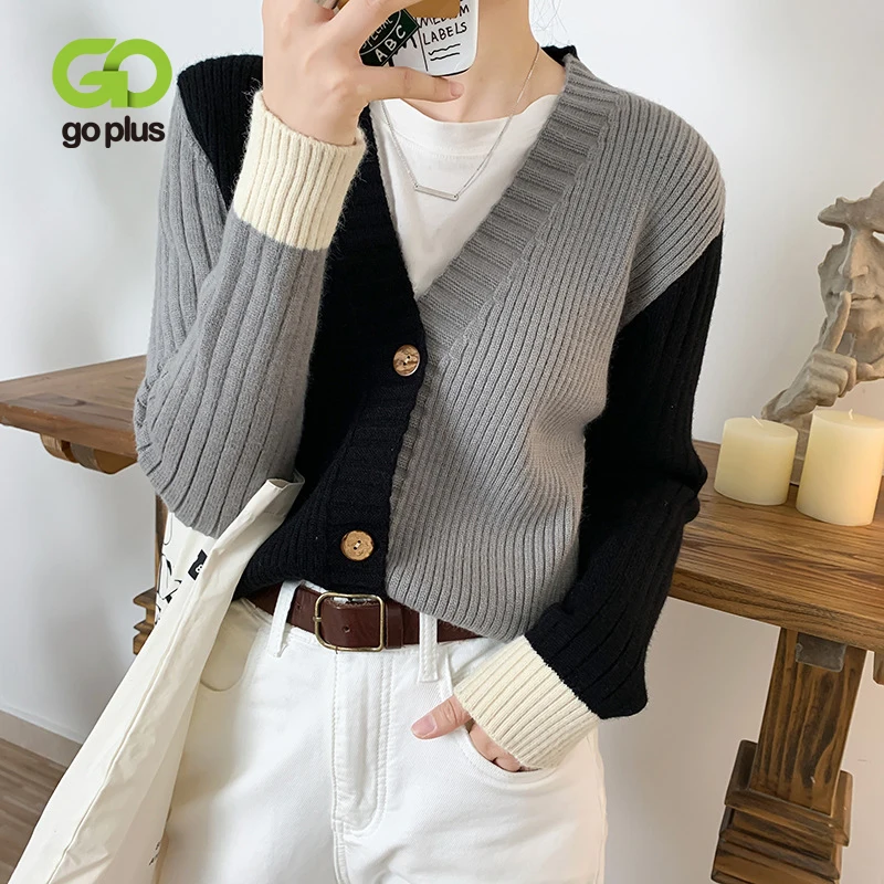 GOPLUS Cardigan Women Sweater Pull Woman Korean Style Patchwork Sweaters Cardigans Mujer Sweter Veste Femme Hiver 2020 C10779
GOPLUS Cardigan Women Sweater Pull Woman Korean Style Patchwork Sweaters Cardigans Mujer Sweter Veste Femme Hiver 2020 C10779