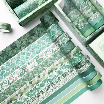 12 Pcs Green Plant Washi Tape Pack Grid Solid Color Masking Tape Decorative Adhesive Tape Sticker Scrapbooking for Diary Album
12 Pcs Green Plant Washi Tape Pack Grid Solid Color Masking Tape Decorative Adhesive Tape Sticker Scrapbooking for Diary Album