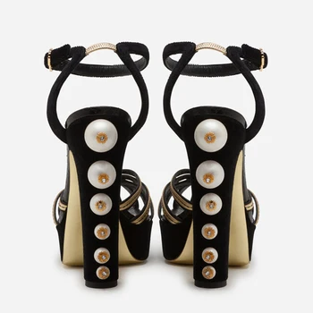 New Fashion Women Sandal Pearl Heels Design Thick Heel Sandals Ankle Strap High Platform Sandals High Heel Shoes Dress Shoes
New Fashion Women Sandal Pearl Heels Design Thick Heel Sandals Ankle Strap High Platform Sandals High Heel Shoes Dress Shoes