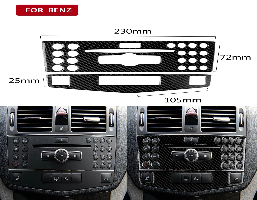 For Mercedes Benz W204 Accessories C Class 2007-2010 Air Conditioning CD Control Panel Decal Covers Interior Car Stickers
For Mercedes Benz W204 Accessories C Class 2007-2010 Air Conditioning CD Control Panel Decal Covers Interior Car Stickers