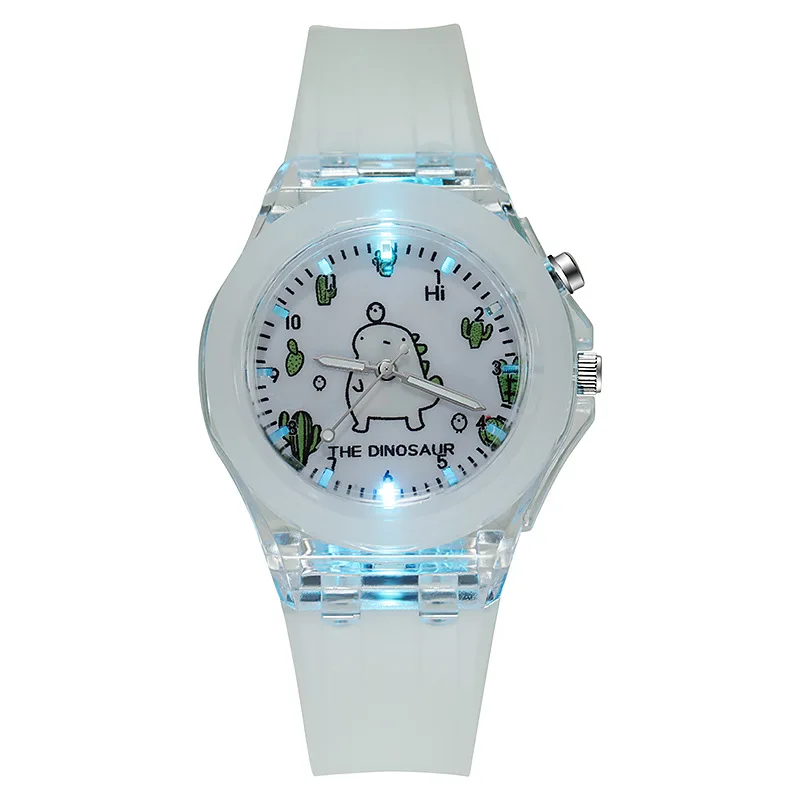 Hannah Martin Store】Fashion Cartoon Dinosaur Kids Watches Grils