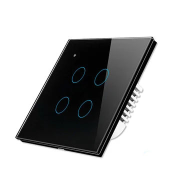 4 Gang Smart Wall Switch Wifi Touch Switch Zero Line APP Control Support Alexa GoogleAssistant IFTTT Tempered Glass Board
4 Gang Smart Wall Switch Wifi Touch Switch Zero Line APP Control Support Alexa GoogleAssistant IFTTT Tempered Glass Board