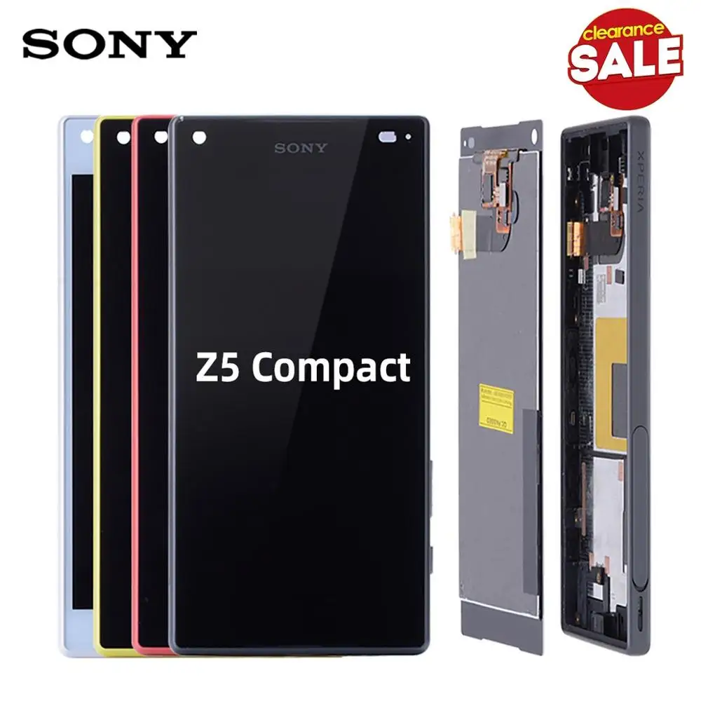 4.6 inch LCD For SONY Xperia Z5 Compact LCD Display Z5 MINI E5823 E5803 Touch Screen Digitizer Replacement LCD with Frame
4.6 inch LCD For SONY Xperia Z5 Compact LCD Display Z5 MINI E5823 E5803 Touch Screen Digitizer Replacement LCD with Frame
