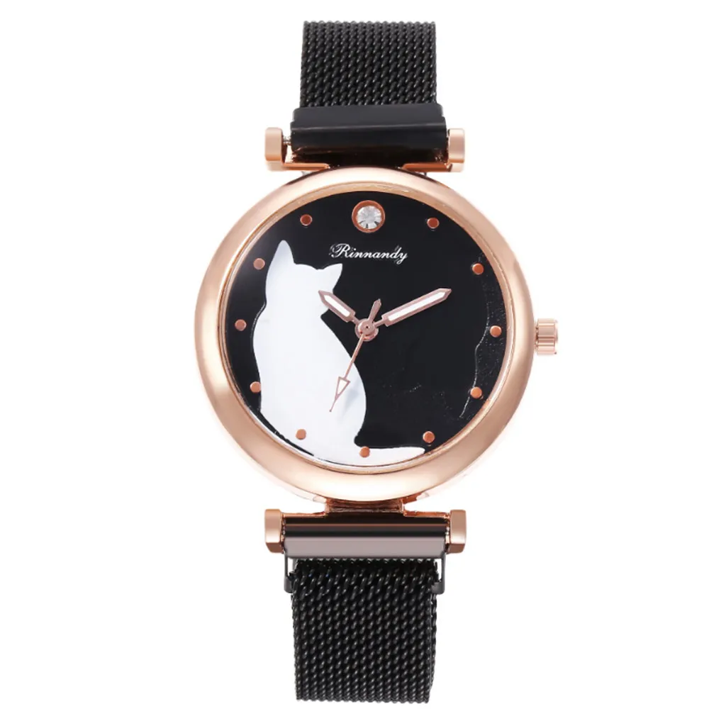 Women's Watch Fashion Simple Creative Cartoon Cat Head Lazy Alloy Magnet Buckle Women's Watch Holiday Gift 50*
Women's Watch Fashion Simple Creative Cartoon Cat Head Lazy Alloy Magnet Buckle Women's Watch Holiday Gift 50*
