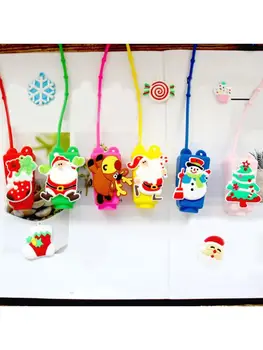 10Pcs Hand Sanitizer Refillable Empty Bottles Christmas Element Pattern Silicone Holder Keychain Carrier Travel Mini Clear Plast
10Pcs Hand Sanitizer Refillable Empty Bottles Christmas Element Pattern Silicone Holder Keychain Carrier Travel Mini Clear Plast