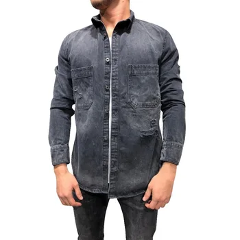 MJARTORIA NEWAutumn Mens Denim Jacket Trendy Fashion Ripped Denim Jacket Mens Jeans Jacket Outwear Male Cowboy Coats 
MJARTORIA NEWAutumn Mens Denim Jacket Trendy Fashion Ripped Denim Jacket Mens Jeans Jacket Outwear Male Cowboy Coats